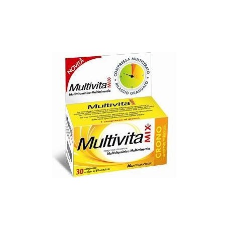 Multivitamix Crono integratore multivitaminico minerale 30 compresse