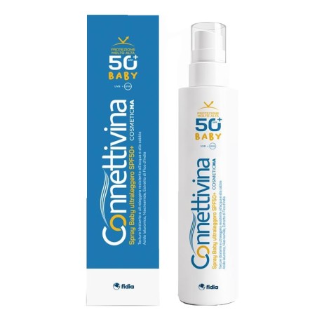 180 ml di Connettivina Spray Baby Ultraleggero SPF 50+.