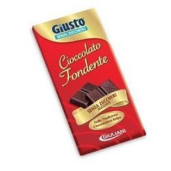 Giusto tavoletta al cioccolato fondente senza zucchero 85 g