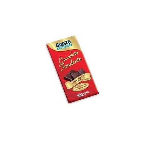 Giusto tavoletta al cioccolato fondente senza zucchero 85 g Giusto tavoletta al cioccolato fondente senza zucchero 85 g