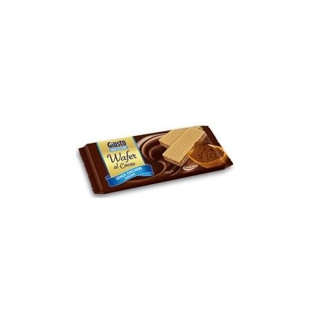 Giusto Wafer con farcitura di crema al cacao senza zucchero 150 g