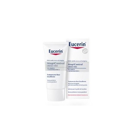 Eucerin AtopiControl Crema viso calmante nutriente dermatite atopica 50 ml Eucerin AtopiControl Crema viso calmante nutriente dermatite atopica 50 ml