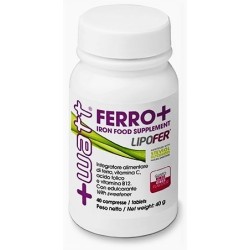 +Watt Ferro+ integratore con ferro, vitamina C, acido folico e vitamina B12 40 compresse