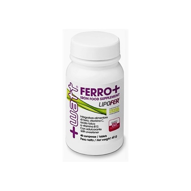 +Watt Ferro+ integratore con ferro, vitamina C, acido folico e vitamina B12 40 compresse +Watt Ferro+ integratore con ferro, vitamina C, acido folico e vitamina B12 40 compresse