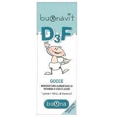 Steve Jones Buonavit D3F integratore di fluoro e calcio per bambini 12 ml