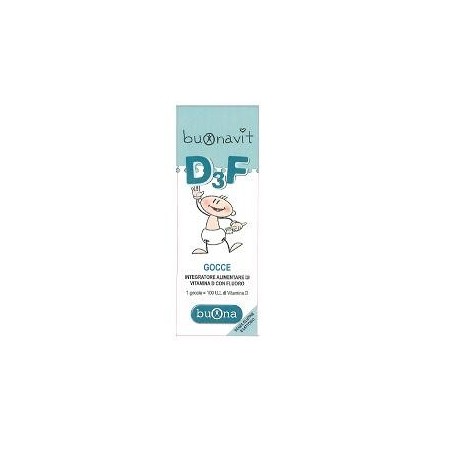 Steve Jones Buonavit D3F integratore di fluoro e calcio per bambini 12 ml Steve Jones Buonavit D3F integratore di fluoro e calcio per bambini 12 ml