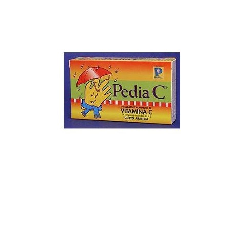 Pedia C vitamina C per bambini 24 compresse masticabili gusto arancia Pedia C vitamina C per bambini 24 compresse masticabili gusto arancia
