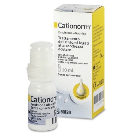 Cationorm Emulsione Oftalmica Idratante per Secchezza Oculare 10 ml Cationorm Emulsione Oftalmica Idratante per Secchezza Oculare 10 ml