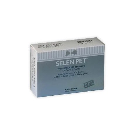 Selen Pet integratore per invecchiamento del cane e del gatto 60 perle