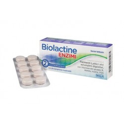 Biolactine Enzimi integratore di fermenti lattici vivi per benessere intestinale 20 compresse