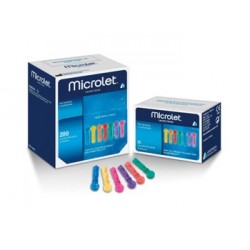Microlet 25 lancette pungidito sterili per la misurazione della glicemia
