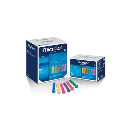 Microlet 25 lancette pungidito sterili per la misurazione della glicemia Microlet 25 lancette pungidito sterili per la misurazione della glicemia