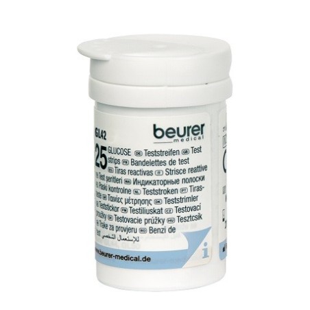 Beurer 25 strisce reattive per il test della glicemia con GL42/GL43 Beurer 25 strisce reattive per il test della glicemia con GL42/GL43
