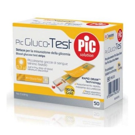 PIC GlucoTest 50 strisce reattive per il controllo della glicemia PIC GlucoTest 50 strisce reattive per il controllo della glicemia