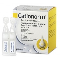 Cationorm Emulsione Oftalmica per Secchezza Oculare 30 Flaconcini