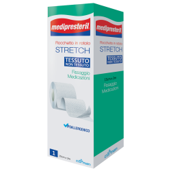 Medipresteril Rocchetto per fissaremedicazioni rotolo stretch in tessuto non tessuto 15 cm x 200 cm