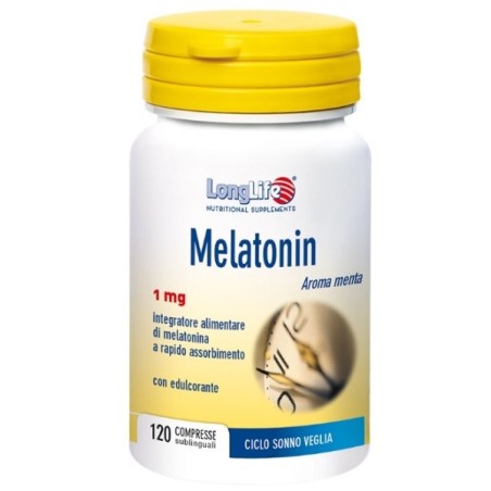 LongLife Melatonin 1 mg integratore per ciclo sonno veglia 120 compresse LongLife Melatonin 1 mg integratore per ciclo sonno veglia 120 compresse