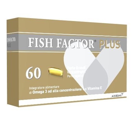Fish Factor Plus integratore di acidi grassi protettivi antiossidanti 60 perle grandi