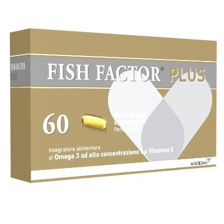 Fish Factor Plus integratore di acidi grassi protettivi antiossidanti 60 perle grandi Fish Factor Plus integratore di acidi grassi protettivi antiossidanti 60 perle grandi