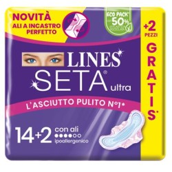 Fater Lines Seta Ultra Assorbenti Ali Cp 14+2 Pezzi