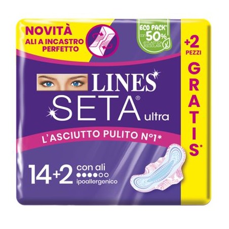 Fater Lines Seta Ultra Assorbenti Ali Cp 14+2 Pezzi Fater Lines Seta Ultra Assorbenti Ali Cp 14+2 Pezzi
