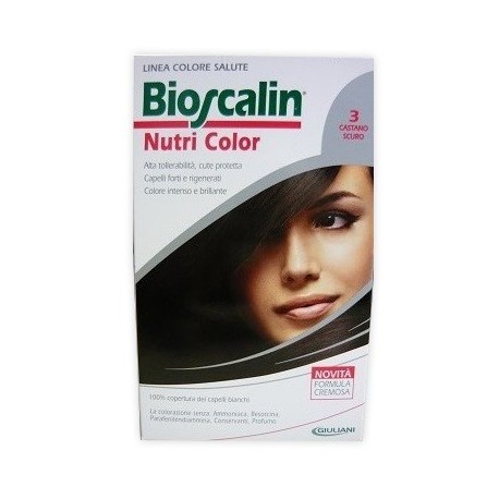 Bioscalin Nutri Color 3 CASTANO SCURO colorazione permanente pelle sensibile