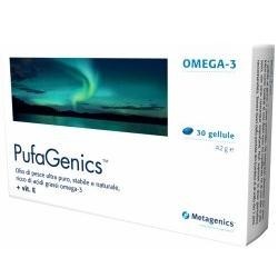 Pufagenics integratore di acidi grassi Omega 3 DHA ed EPA 30 capsule