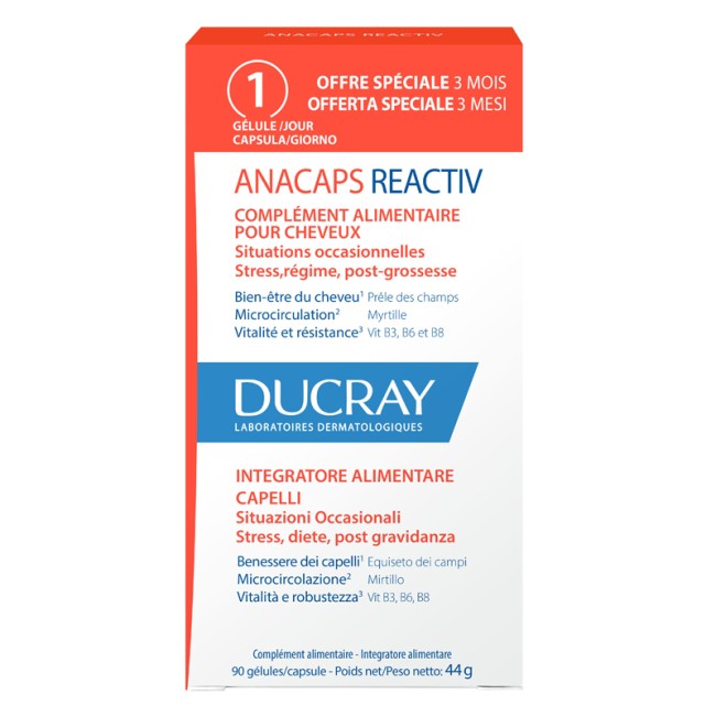 Ducray Anacaps Reactiv Gel 90u 90 Capsule 2023 Ducray Anacaps Reactiv Gel 90u 90 Capsule 2023