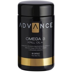 +Watt Advance Omega 3 Krill Oil+ integratore con EPA, DHA, fosfolipidi e astaxantina 60 capsule
