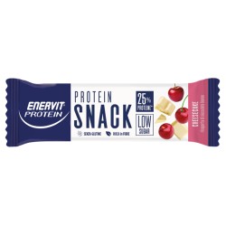 Enervit Protein Snack Cheescake Low Sugar barretta proteica cioccolato bianco amarene e mandorle 30 g