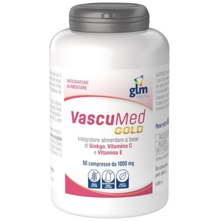 Glm Health Vascumed Gold integratore per microcircolo e circolazione 60 compresse Glm Health Vascumed Gold integratore per microcircolo e circolazione 60 compresse