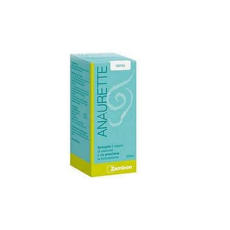 Zambon Anaurette spray per rimozione del cerume in bambini e adulti 30 ml Zambon Anaurette spray per rimozione del cerume in bambini e adulti 30 ml