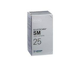 Glucocard SM Test Strips Strisce per la misurazione della glicemia 25 pezzi