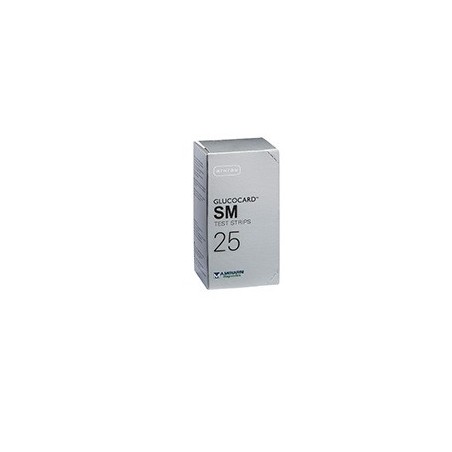 Glucocard SM Test Strips Strisce per la misurazione della glicemia 25 pezzi Glucocard SM Test Strips Strisce per la misurazione della glicemia 25 pezzi