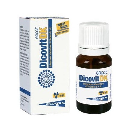 Dicovit DK integratore per crescita e sviluppo delle ossa dei bambini 6 ml Dicovit DK integratore per crescita e sviluppo delle ossa dei bambini 6 ml