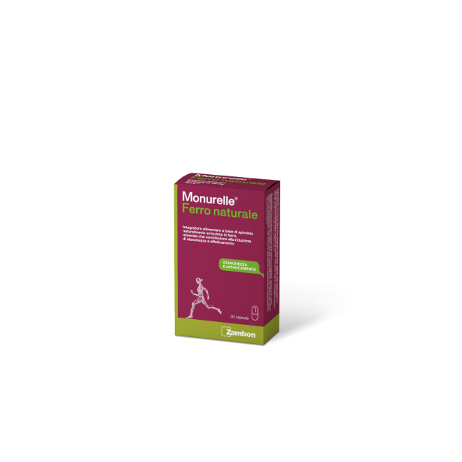 Monurelle Ferro Naturale Integratore a base di Ferro 30 Capsule Monurelle Ferro Naturale Integratore a base di Ferro 30 Capsule