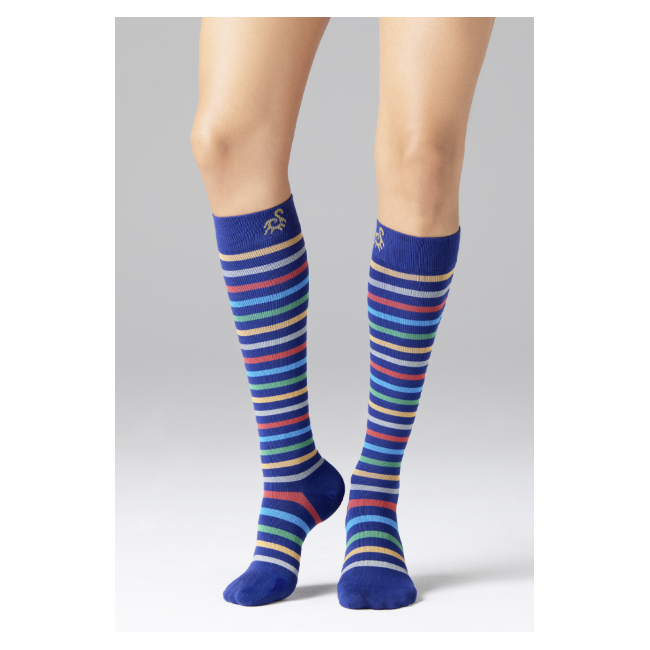 Solidea Stripe Game Meridian Blu Gambaletto Taglia M