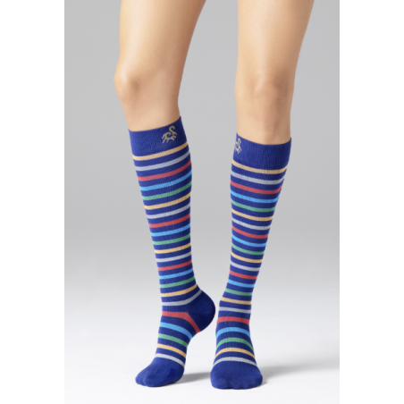 Solidea Stripe Game Meridian Blu Gambaletto Taglia M