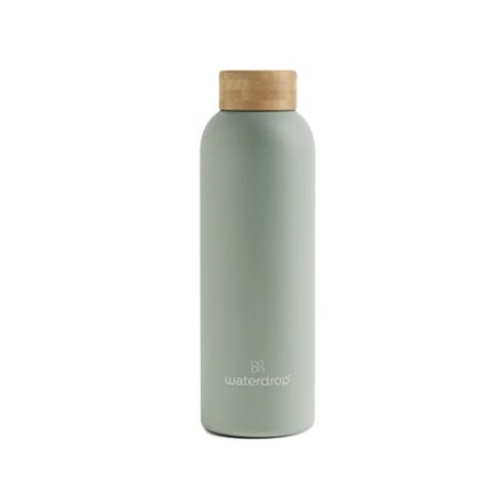 Waterdrop Bottiglia in Acciaio Colore Verde Oliva Matt 600 ml Waterdrop Bottiglia in Acciaio Colore Verde Oliva Matt 600 ml