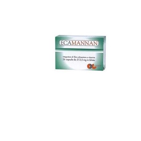 Ecamannan 500 mg integratore dimagrante 36 capsule