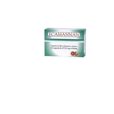 Ecamannan 500 mg integratore dimagrante 36 capsule Ecamannan 500 mg integratore dimagrante 36 capsule