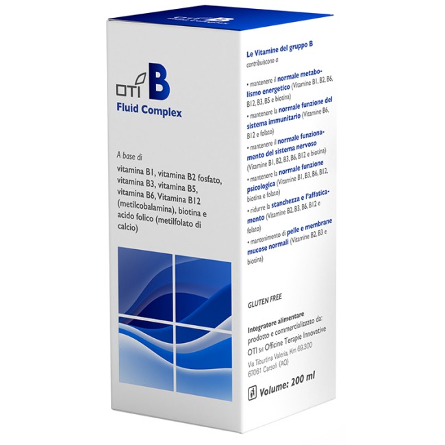 Oti Officine Terapie Innovative Oti B Fluid Complex 200 Ml Senza Glutine