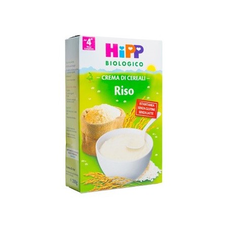 Hipp Biologico Crema di Riso per la pappa dei bambini 200 g Hipp Biologico Crema di Riso per la pappa dei bambini 200 g