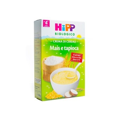 Hipp Biologico Mais e Tapioca Crema di cereali per bambini 200 g Hipp Biologico Mais e Tapioca Crema di cereali per bambini 200 g