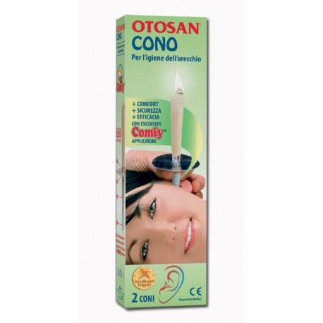 Otosan Cono per l'igiene dell'orecchio e rimozione del tappo di cerume 2 pezzi