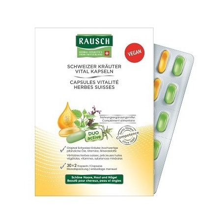 Rausch Capsule Vitalità alle Erbe Svizzere-Offerta 3 scatole Rausch