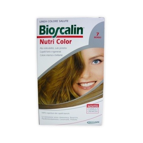 Bioscalin Nutri Color 7 BIONDO colorazione permanente pelle sensibile