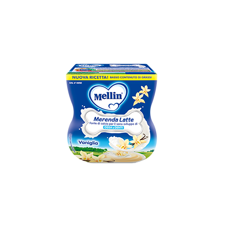 Mellin Merenda Latte e Vaniglia 2 vasetti da 100g Mellin Merenda Latte e Vaniglia 2 vasetti da 100g
