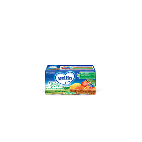 Mellin Omogenizzato alla Frutta Mela e Agrumi - Alimento per bambini Mellin Omogenizzato alla Frutta Mela e Agrumi - Alimento per bambini