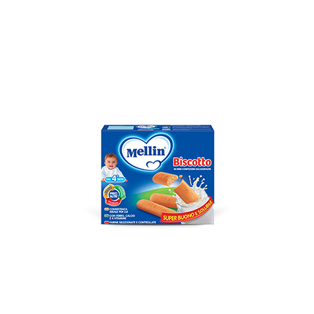 Mellin Biscotto con vitamine per bambini dal 4° al 36° mese 12 pezzi 360 g